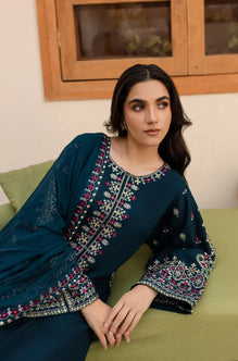 Sapphire - Winter 3PC Dhannak Embroidered Suit -LL1