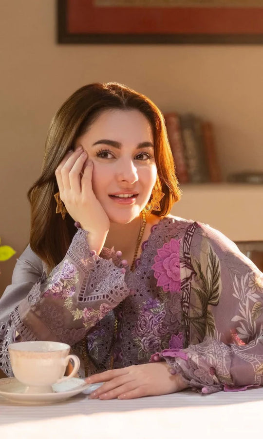 Jade - 3PC dhannak Chickenkari Embroidered Suit
