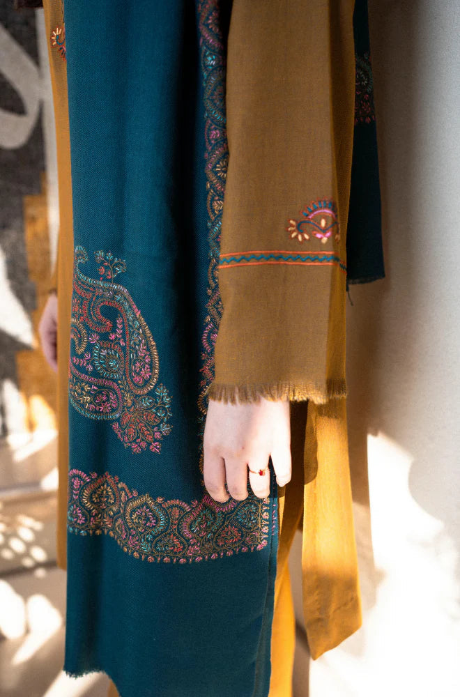 Asling - Winter 3PC Dhanak Embroidered Suit
