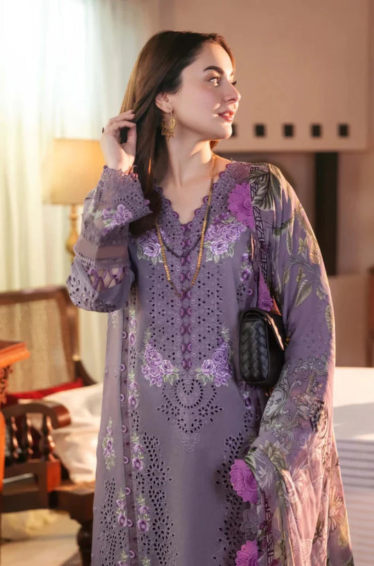 Jade - 3PC dhannak Chickenkari Embroidered Suit