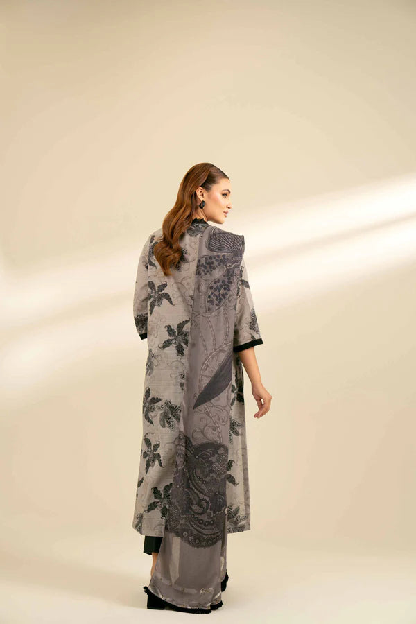 Nishat 3 Piece - Printed Shirt With Printed Trouser