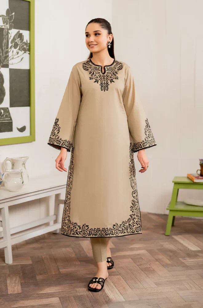 Asling 3PCs Lawn Embroidered Dress With Printed Dupatta