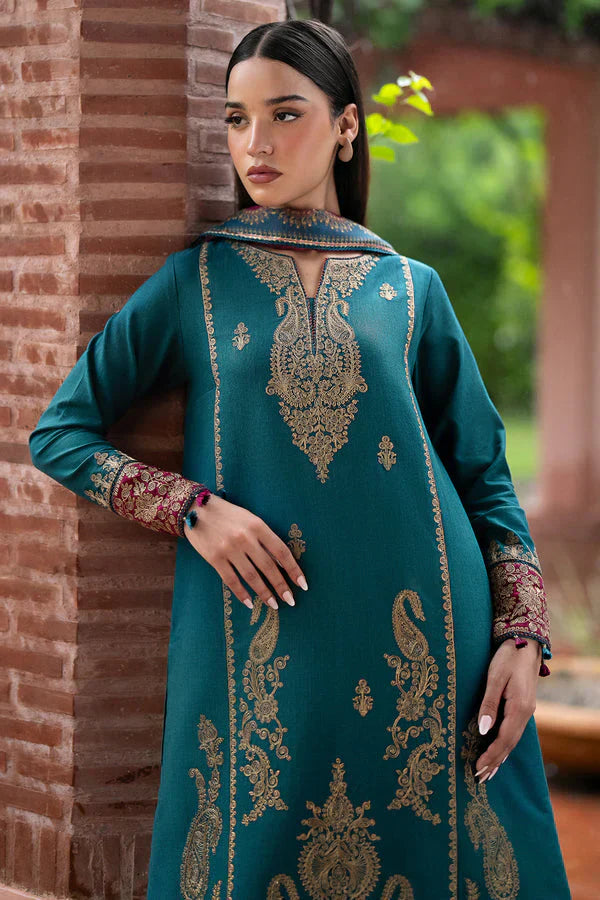 Jazmin 3Pc Lawn Embroidered Shirt With Printed Lawn Dupatta