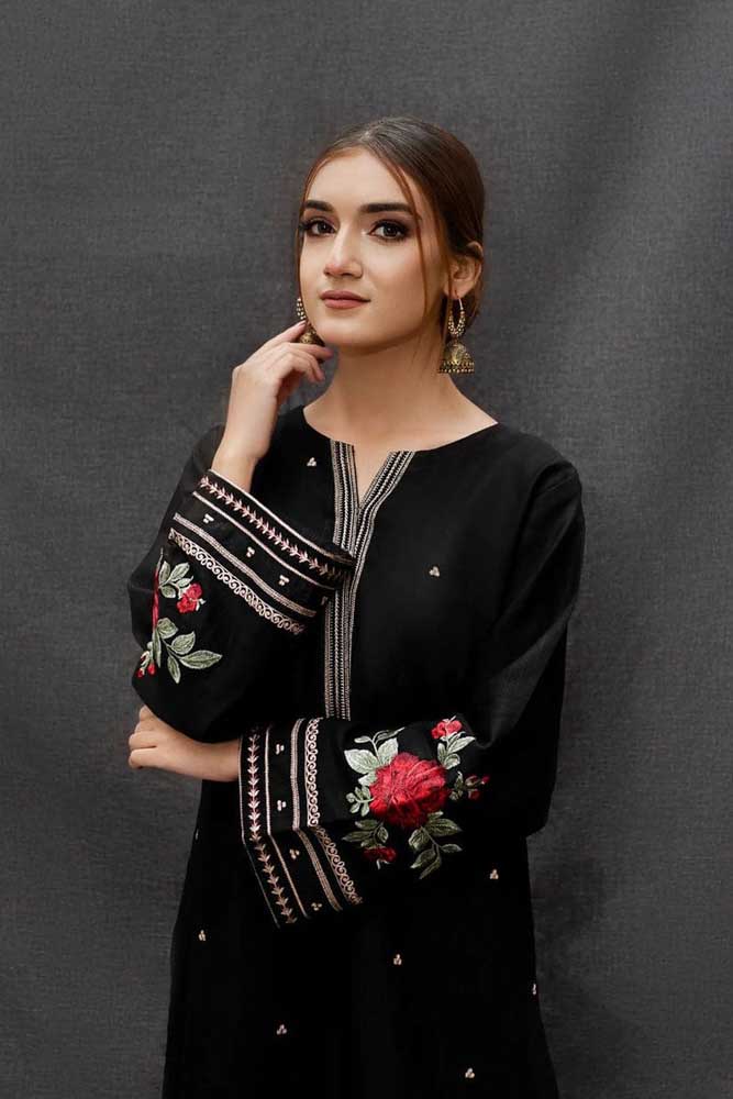 3 Piece Unstitched Heavy Embroidered Dhanak Suit with Printed Woolen Shawl