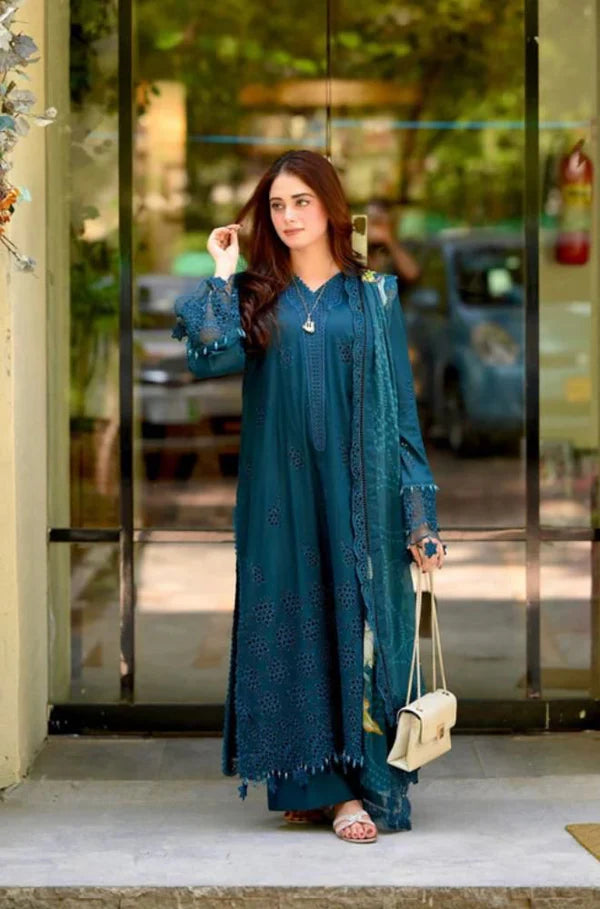 Bareeze - 3PC Lawn Embroidered Suit