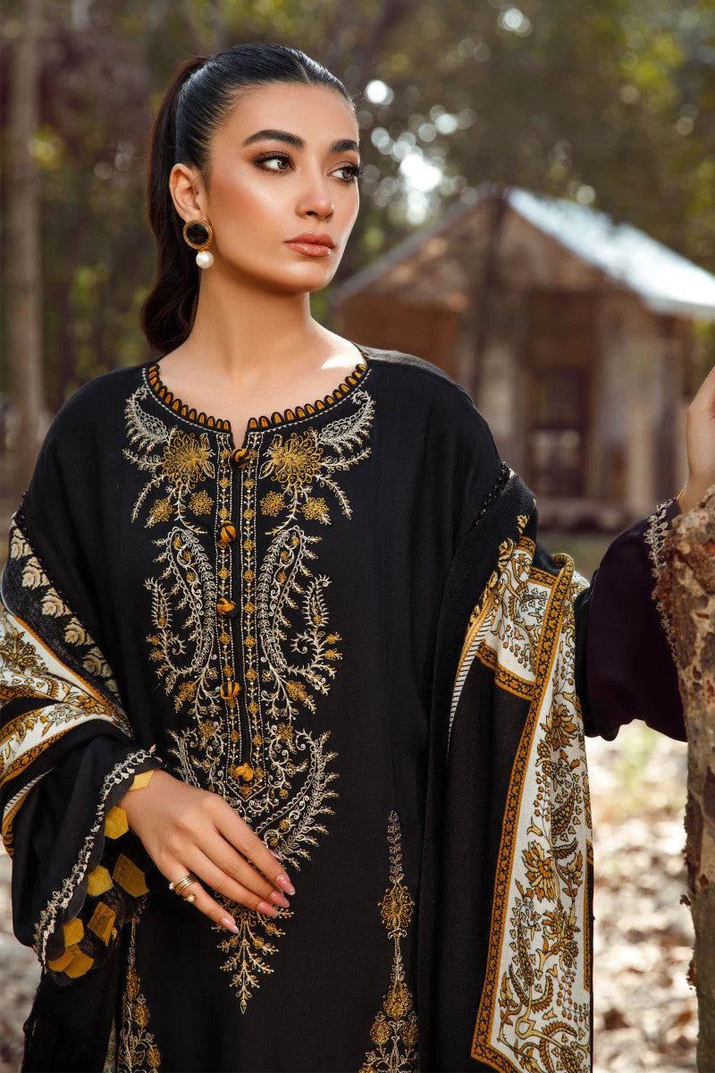 3 Piece Unstitched Heavy Embroidered Lawn Suit With Digital Printed Lawn Dupatta